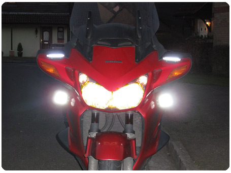 Cree LED DRLs Honda ST1100 Pan European