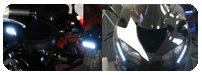 High powered, flexible, daylight running lights for your motorcycle (DRL)